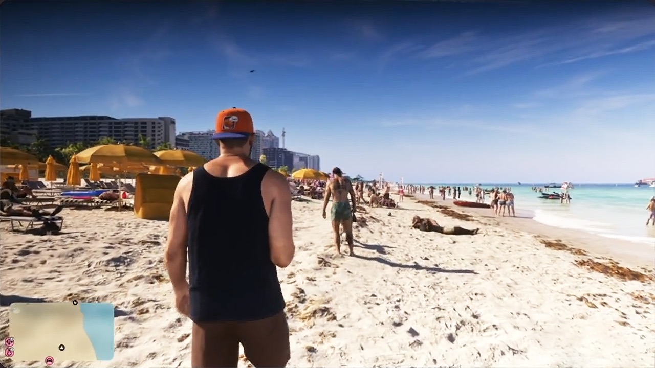 Jason stands on a beach in the GTA VI sequence shown in South Park.